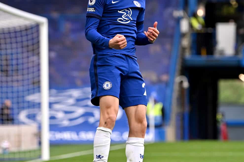 Kai Havertz, pictured, celebrates his second goal in Chelsea's 2-0 win over Fulham