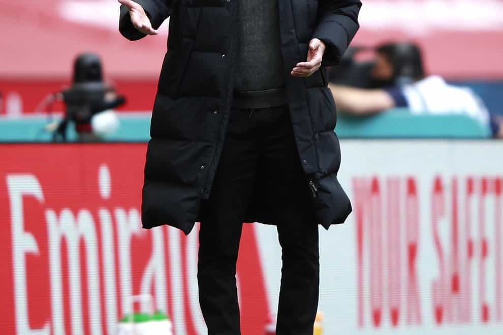 Pep Guardiola on the touchline