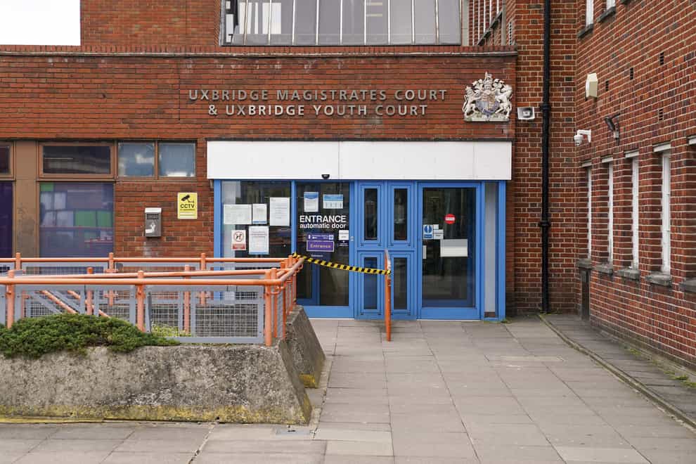 Uxbridge Magistrates' Court, west London (Steve Parsons/PA)