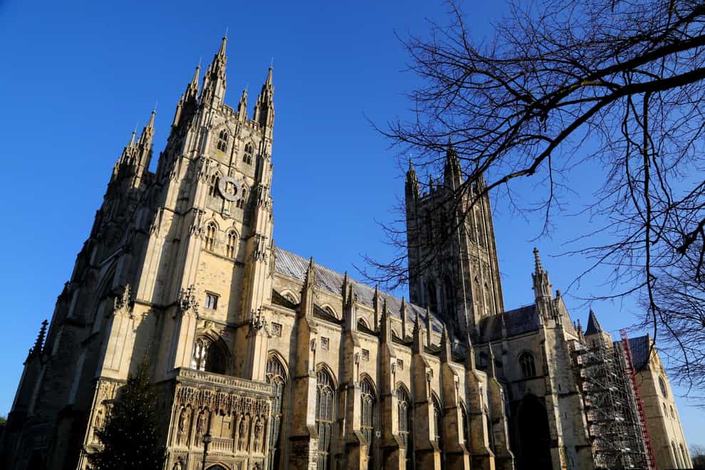 A view of Canterbury Cathedral in Kent (Gareth Fuller/PA)