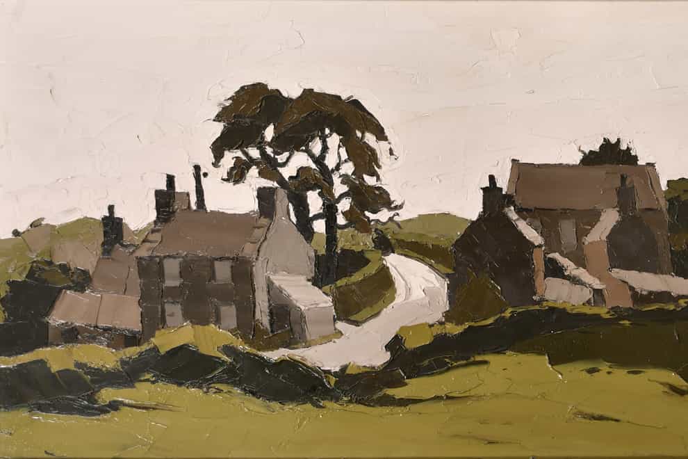 The landscape of Capel Soar in Gwynedd by Sir Kyffin Williams is expected to fetch between £20,000 and £30,000 when it is sold later this month (Parker Fine Art Auctions/PA).