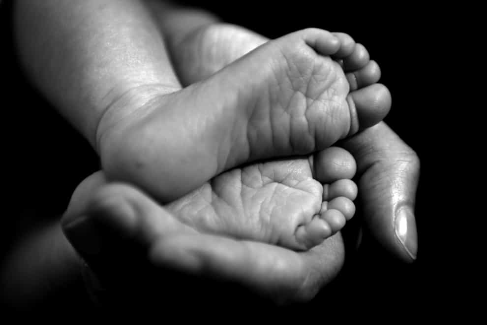 Stock image of baby’s feet.