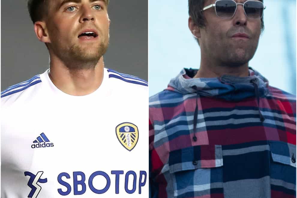 Patrick Bamford and Liam Gallagher