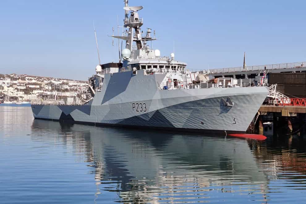 Patrol ship HMS Tamar has been deployed