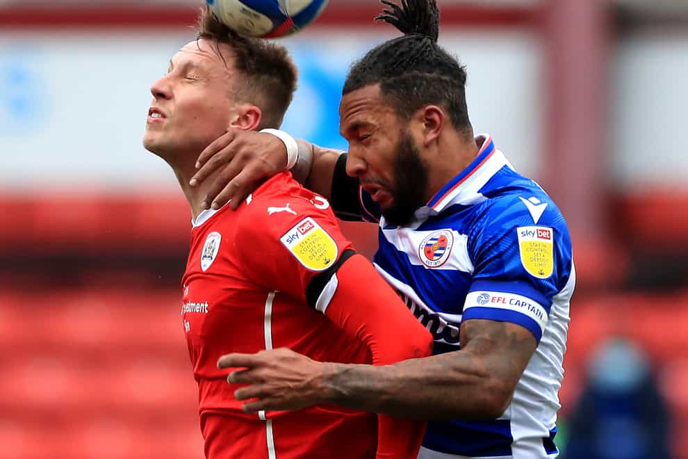 Reading skipper Liam Moore in action