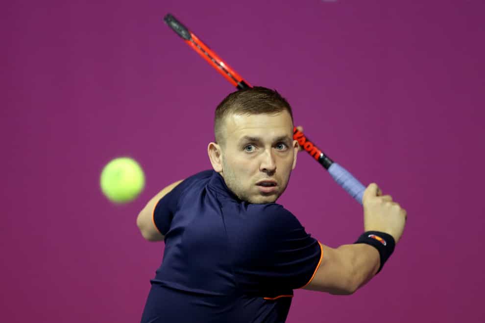 Dan Evans was knocked out of the Madrid Open