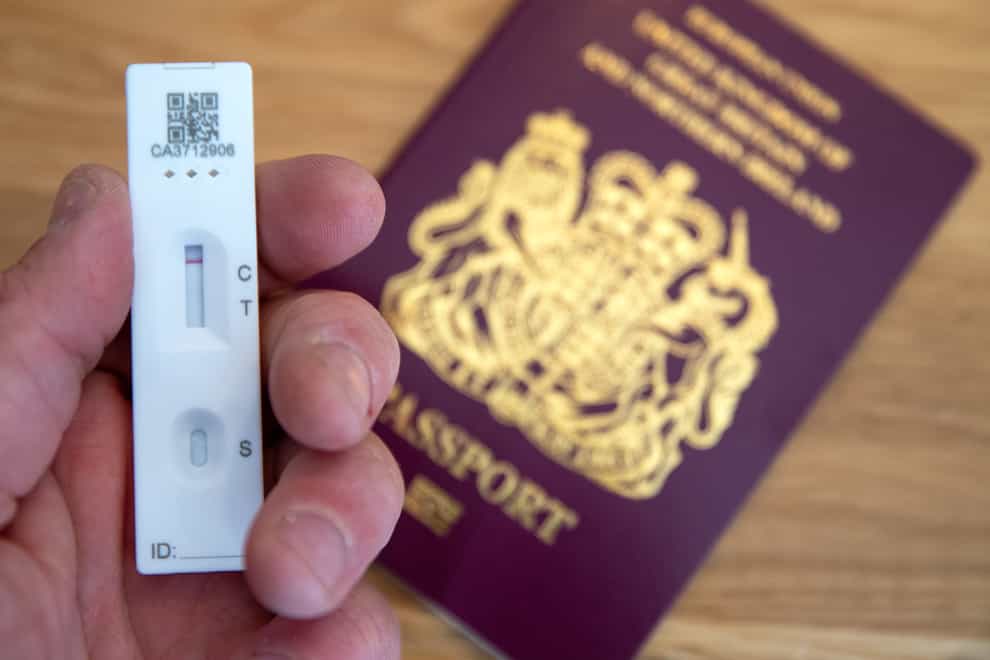 Coronavirus test with a passport