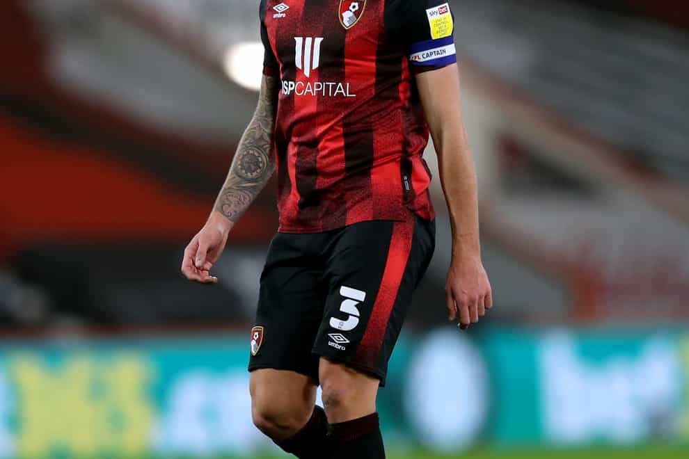 Bournemouth captain Steve Cook in action