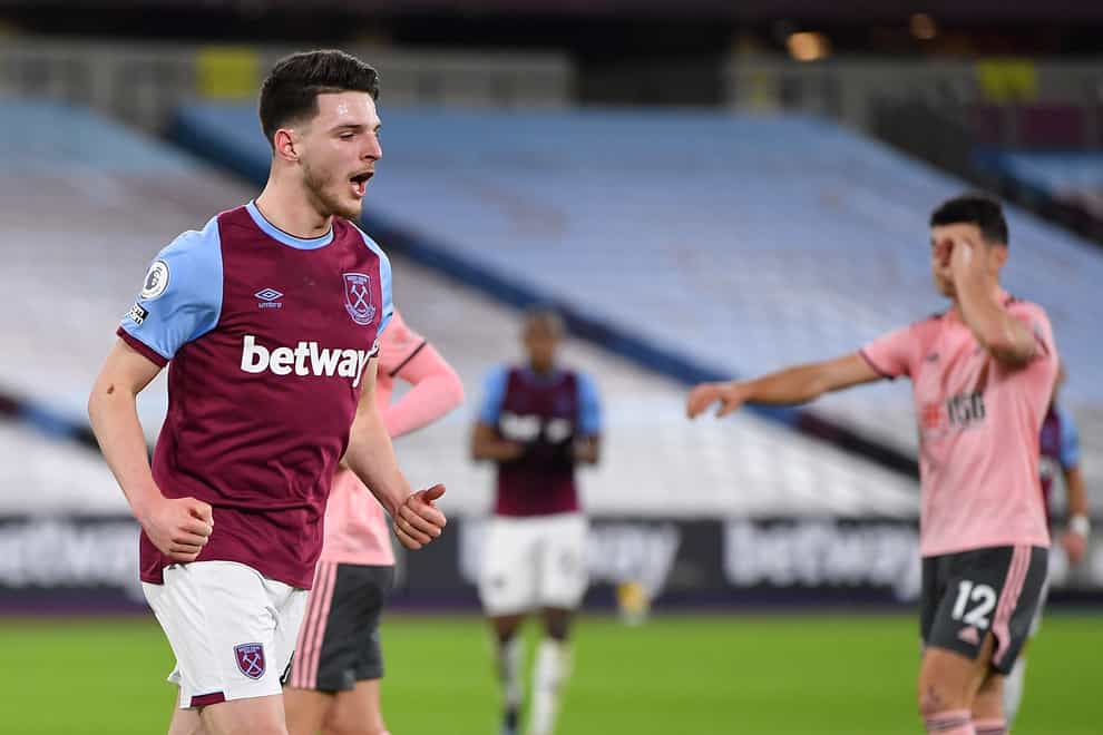 Declan Rice is battling to be fit for the run-in