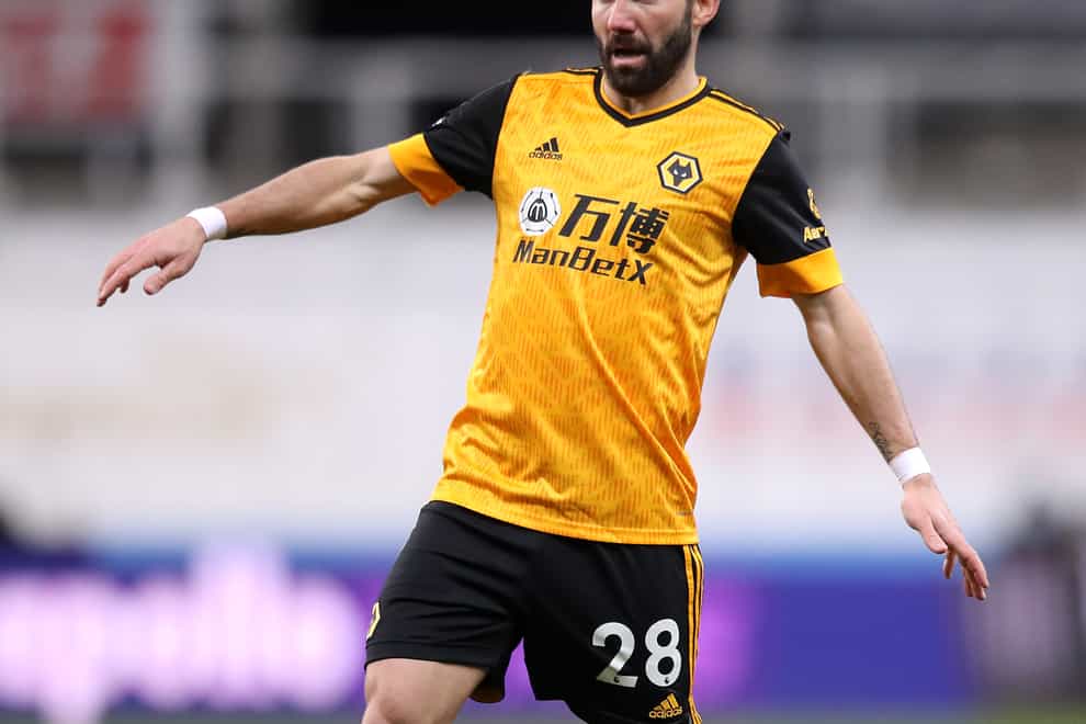 Joao Moutinho in action for Wolves