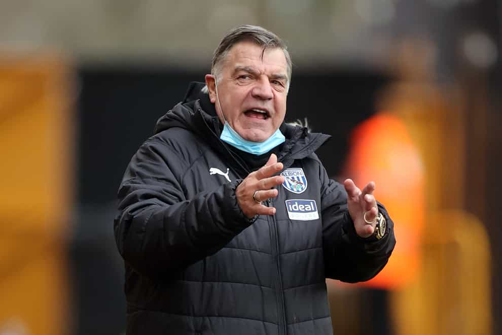 Sam Allardyce's remarkable record of never being relegated from the Premier League looks likely to end (Carl Recine/PA)