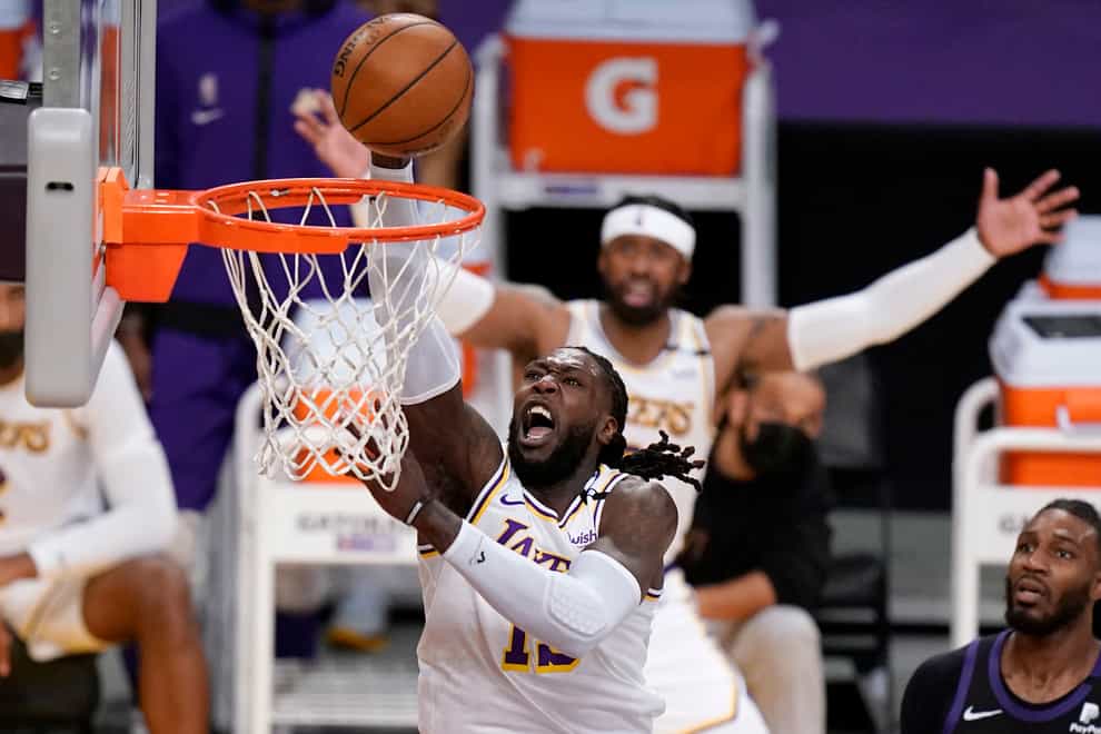 Los Angeles Lakers centre Montrezl Harrell dunks