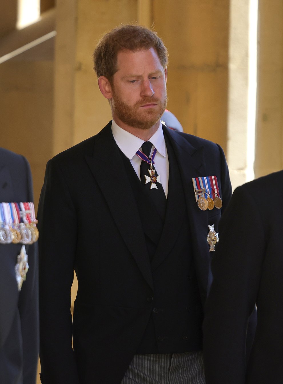 The Duke of Sussex ahead of the funeral of the Duke of Edinburgh at Windsor Castle, Berkshire (Chris Jackson/PA)