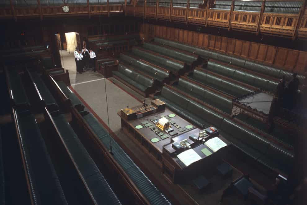 The chamber of the House of Commons (PA)