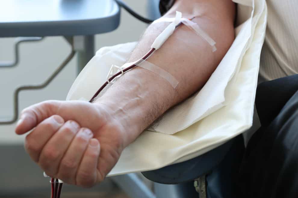 Blood donors will be asked gender-neutral questions for the first time from June (Jonathan Brady/PA)