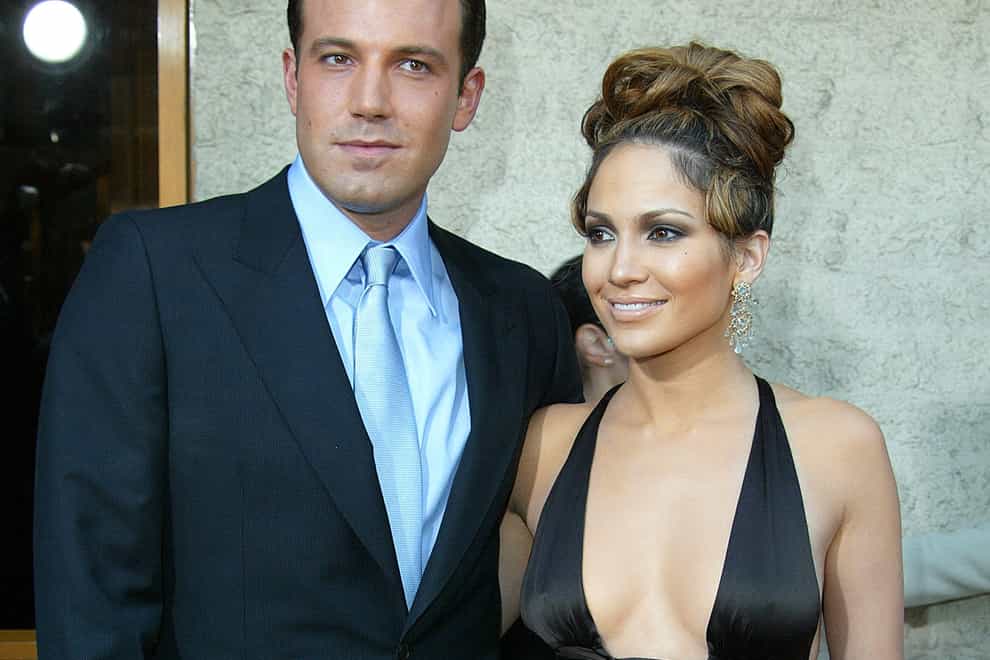 Ben Affleck and Jennifer Lopez at the Gigli premiere in 2003