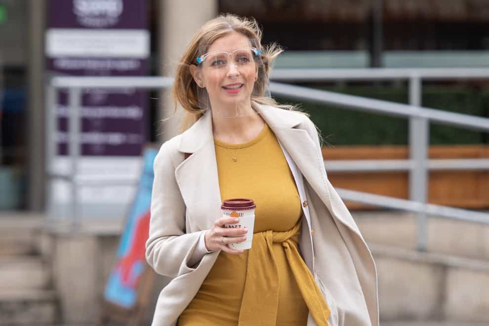 Rachel Riley arrives at the Royal Courts of Justice in London