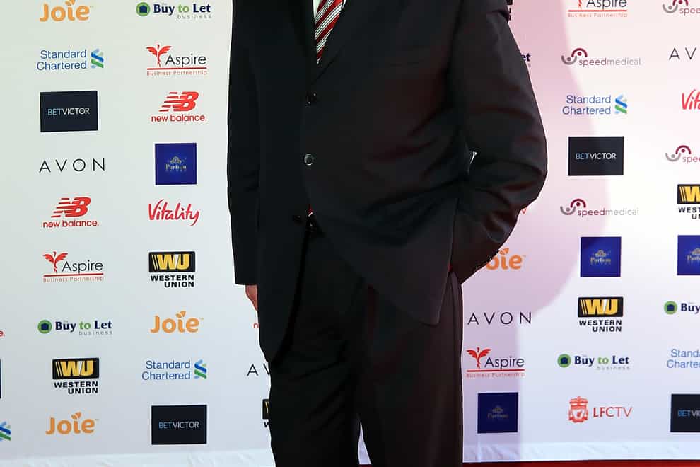 Chris Lawler at a Liverpool player of the year award ceremony