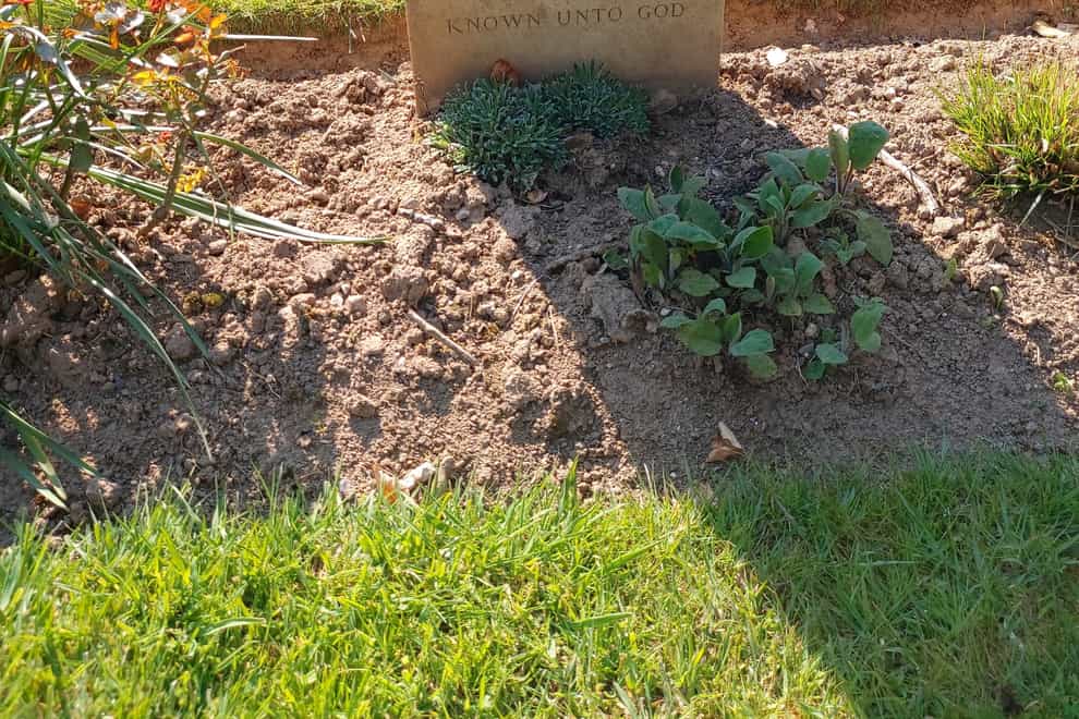 An unnamed Second World War grave