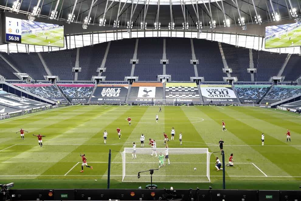 A view inside the Tottenham Hotspur Stadium