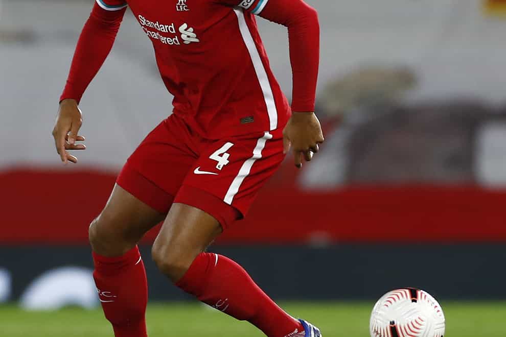 Liverpool's Virgil Van Dijk in action
