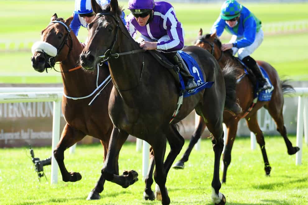 High Definition (centre) winning the Beresford Stakes at the Curragh