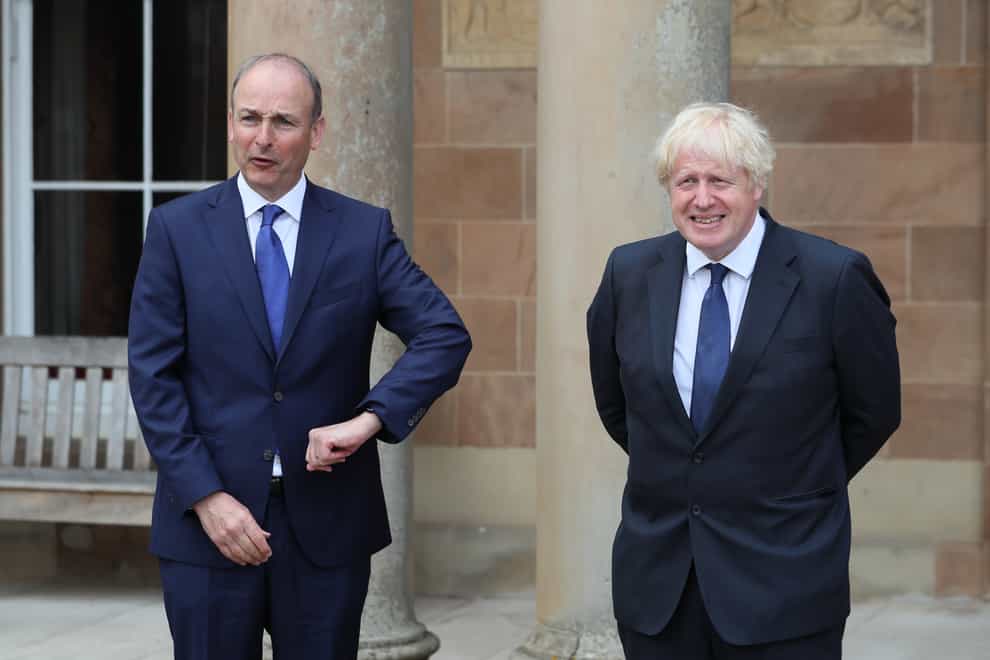 Prime Minister Boris Johnson and Taoiseach Micheal Martin