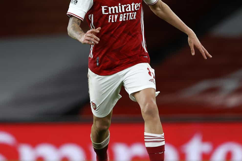 Dani Ceballos in action for Arsenal