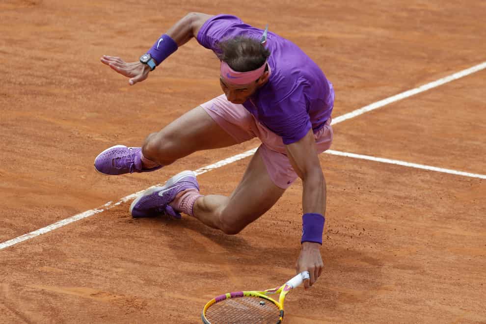 Rafael Nadal recovered from a heavy fall to defeat Alexander Zverev