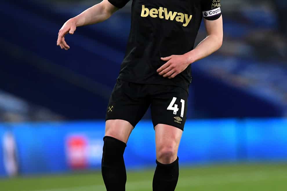West Ham midfielder Declan Rice was left with mixed emotions after returning from injury in Saturday's 1-1 draw at Brighton