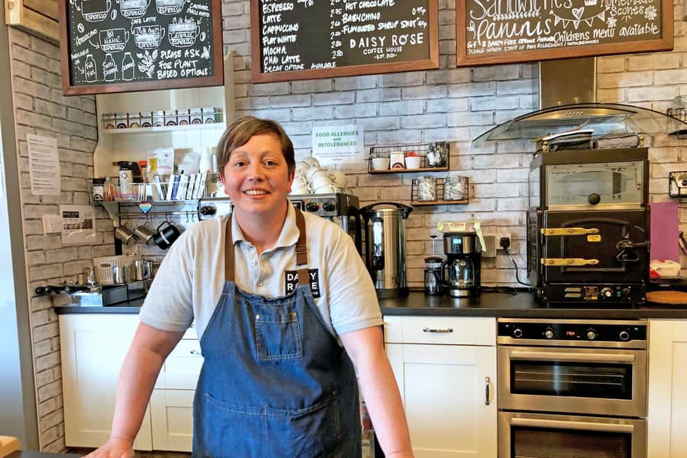 Caroline Atkinson, owner of the Rose Coffee House in Belmont, Durham