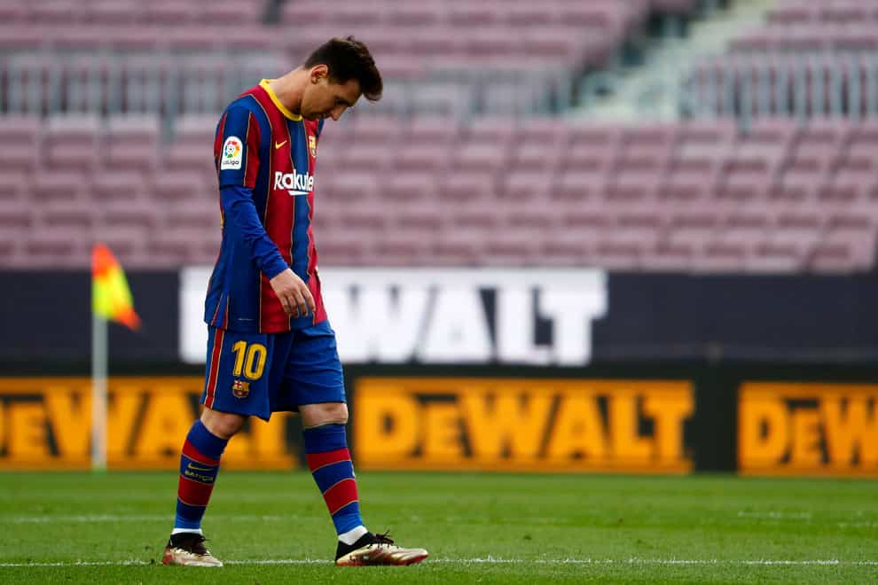 Barcelona’s Lionel Messi faces a decision over his future