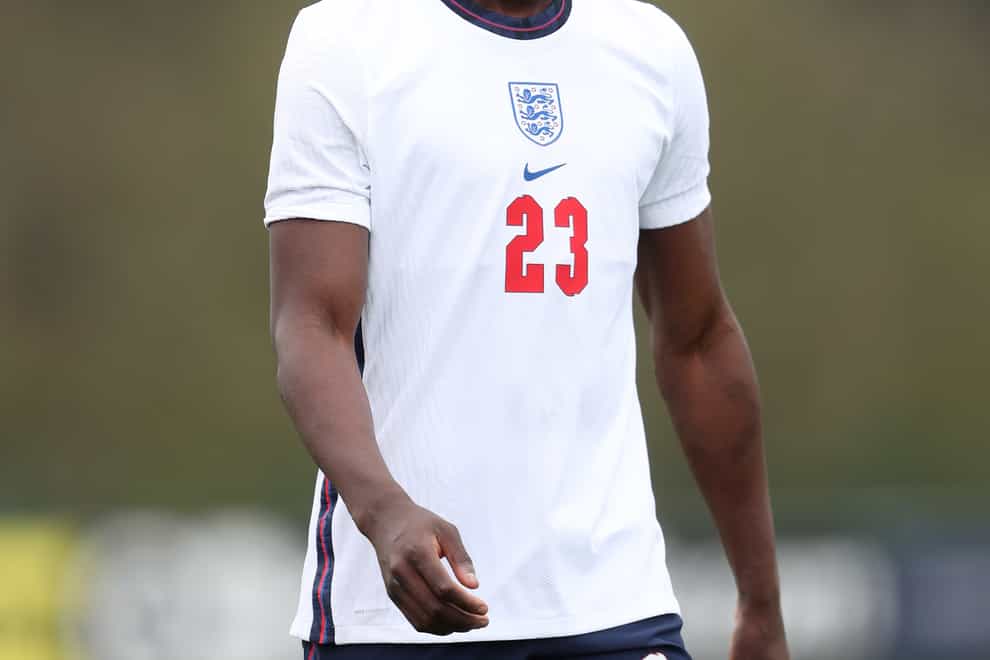 Kwadwo Baah in action for England Under-18s