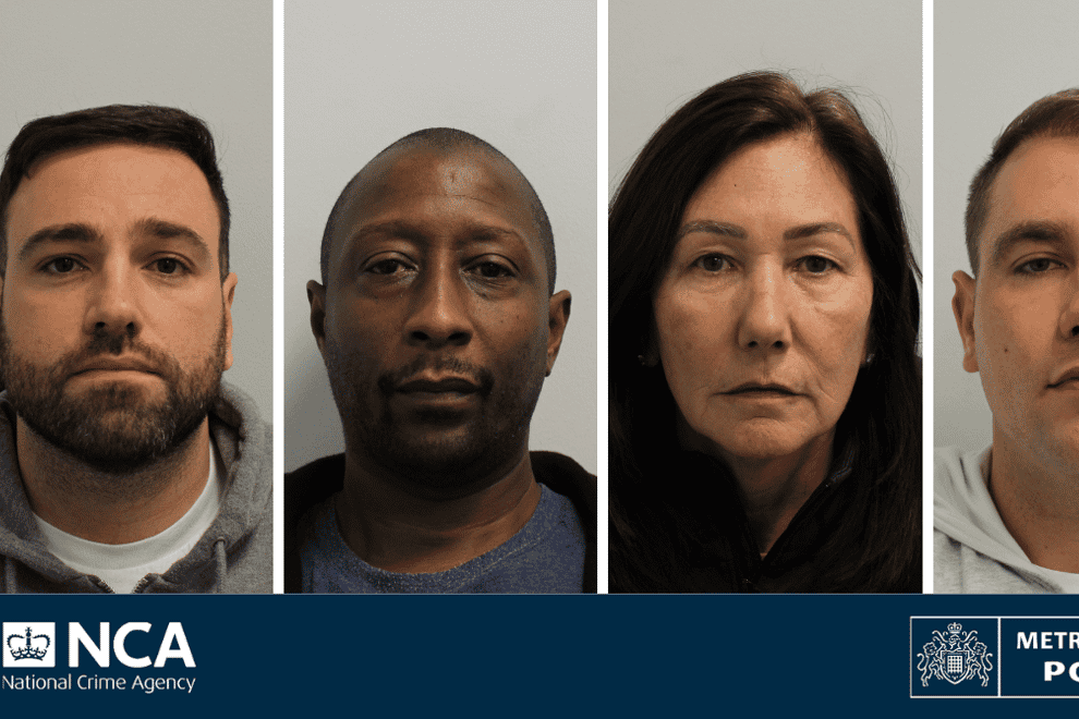 Andrew Doyle, 35; Derrick Canning, 50, both from west London; Catherine Roche, 63, and her son Joe, both from Fulham, south west London, were all jailed on Monday