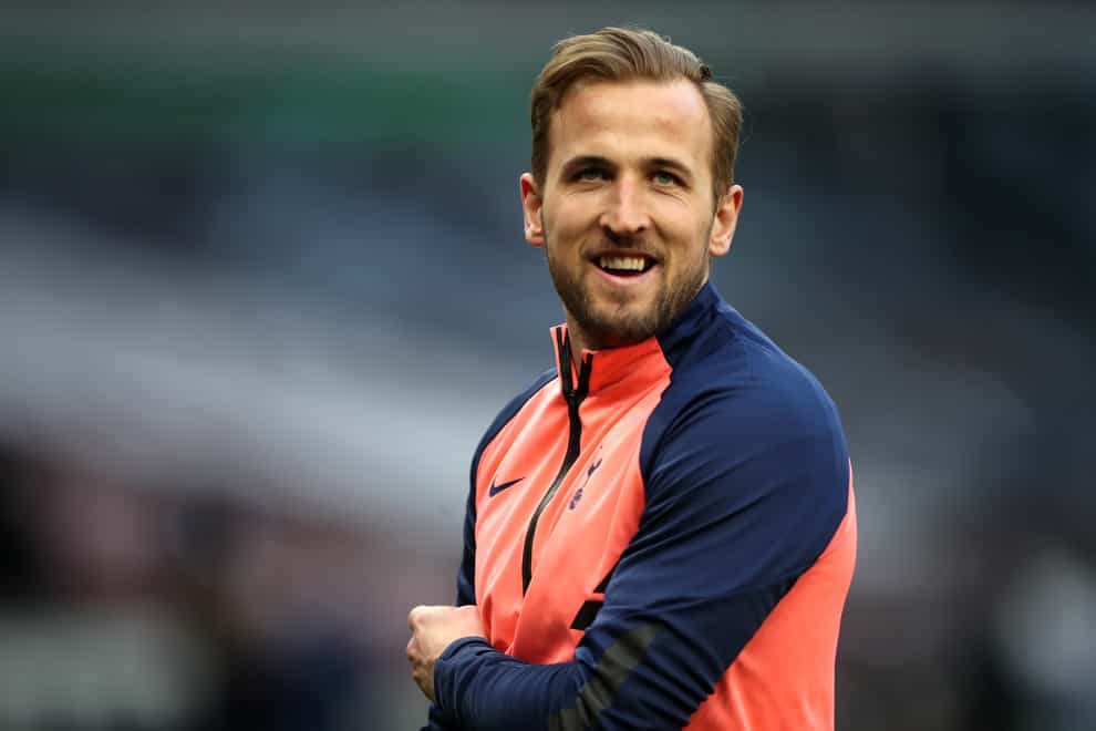 Harry Kane during a warm-up