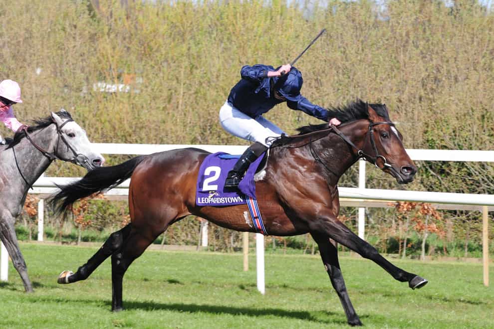 Ryan Moore riding Bolshoi Ballet on the way to victory at Leopardstown