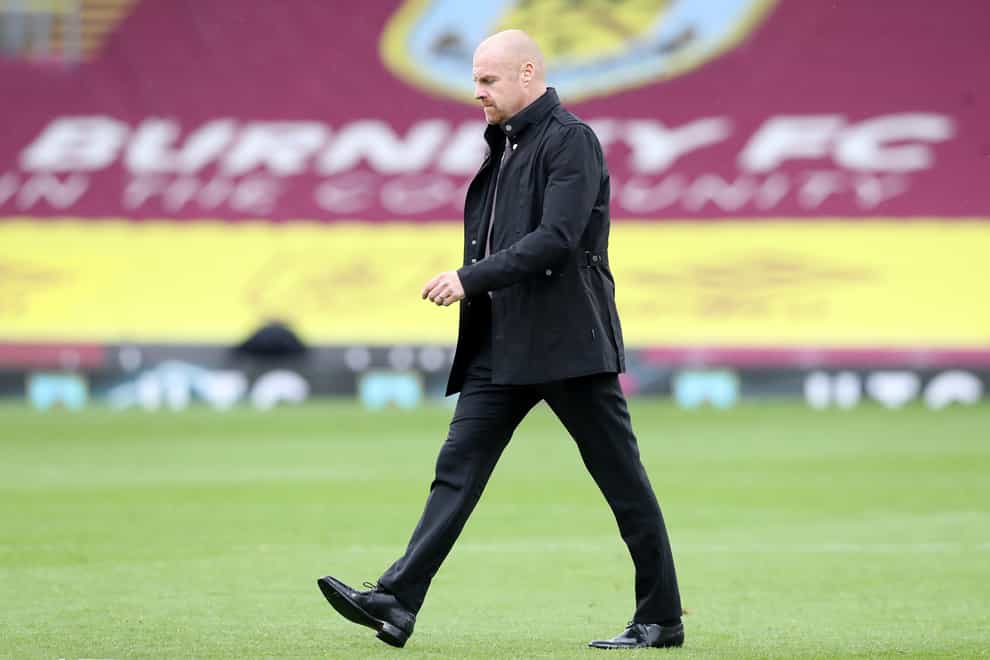 Sean Dyche on the touchline