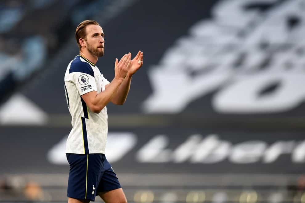 Harry Kane went to all four corners of the ground to salute the fans at full-time