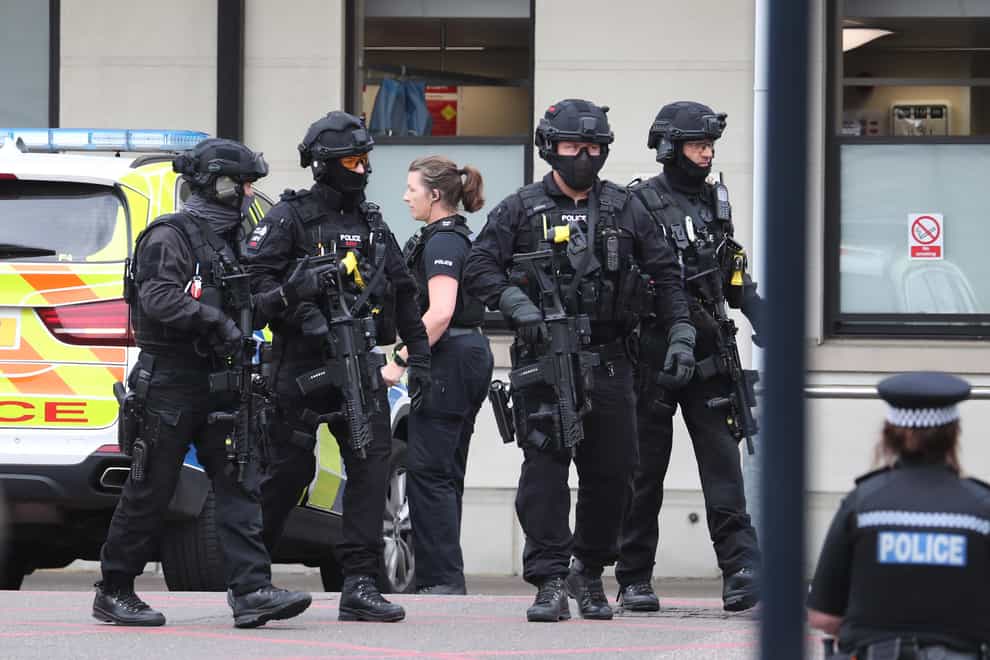 Armed police were sent to the scene