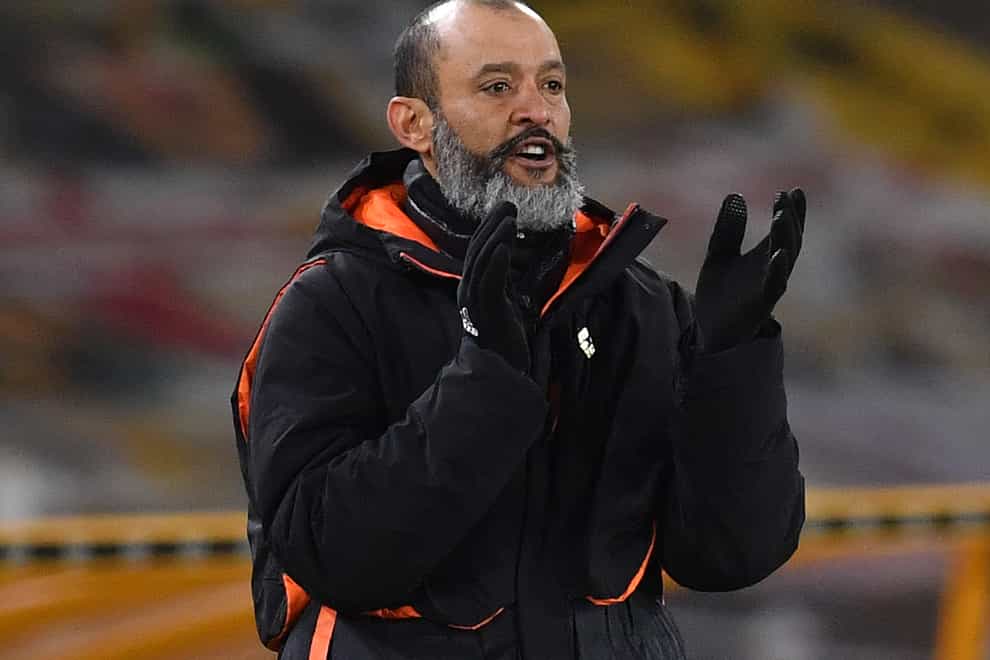 Nuno Espirito Santo will take charge of Wolves for the final time on Sunday (Paul Ellis/PA)