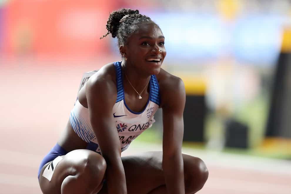 Dina Asher-Smith, pictured, will compete against Sha'Carri Richardson and Shelly-Ann Fraser-Pryce in a high-quality 100m line-up