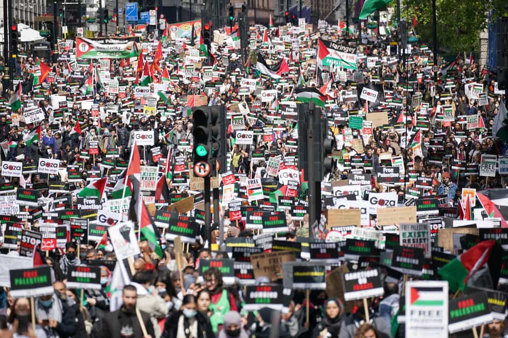 Palestine solidarity march – London