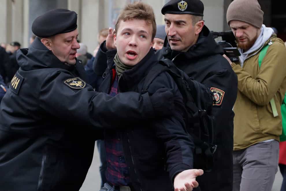 Belarus police detain journalist Roman Protasevich