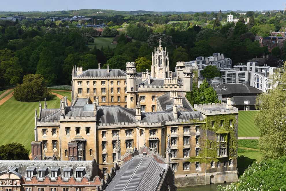 General view of St John’s College at Cambridge University (Joe Giddens/PA)