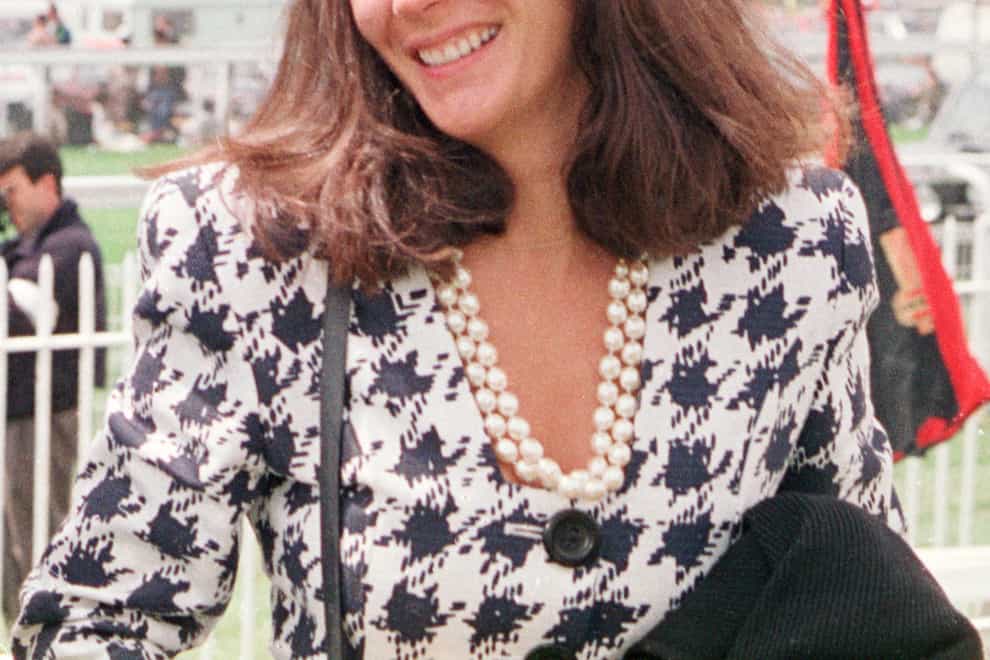 File photo of Ghislaine Maxwell at Epsom races in 2000