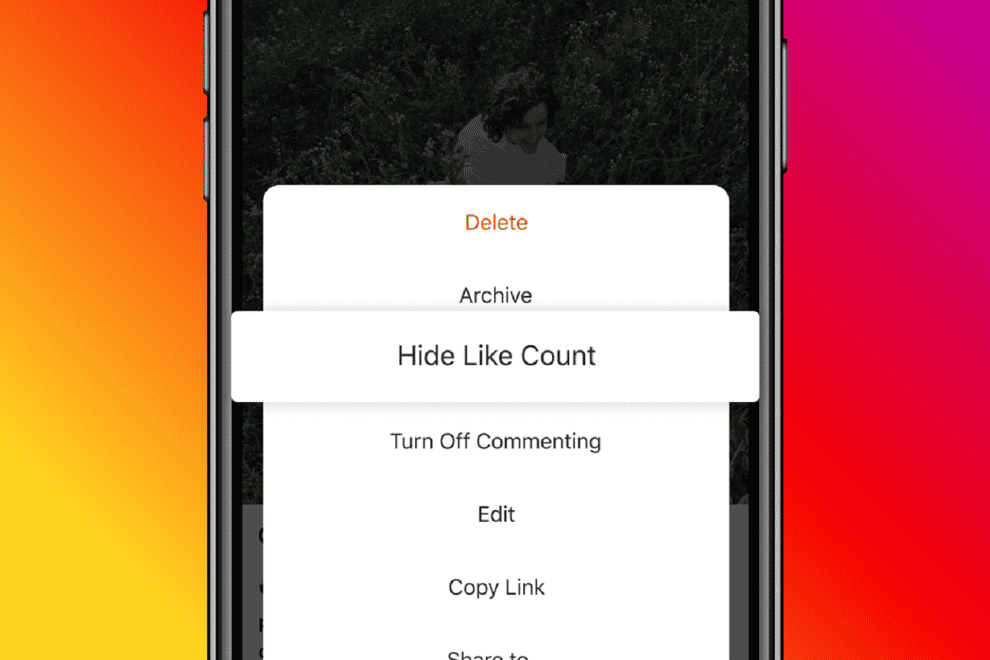 Instagram's new hide like count tool