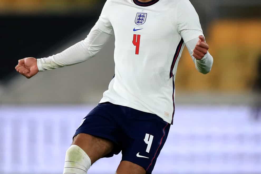 Ben Godfrey playing for England Under-21s