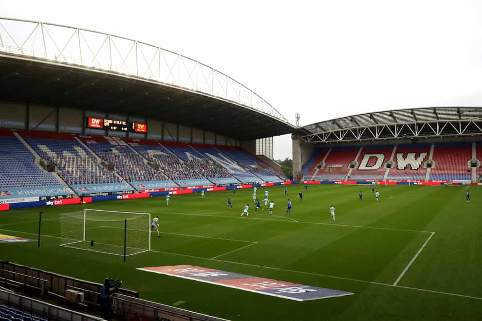 A general view of the DW Stadium