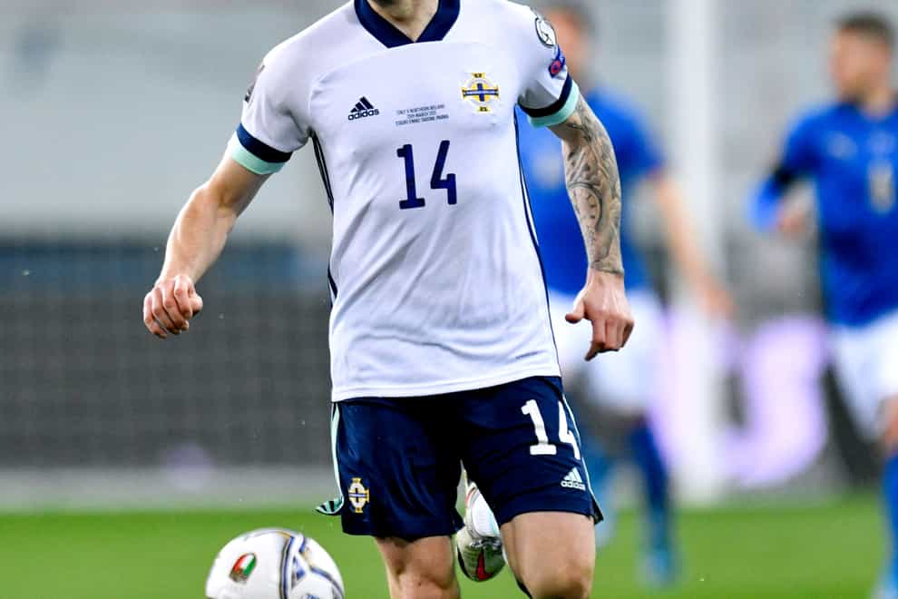 Stuart Dallas is in contention to captain Northern Ireland on Sunday