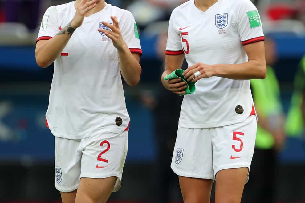 England’s Lucy Bronze (left) and Steph Houghton (right) have been selected for their second Olympic Games